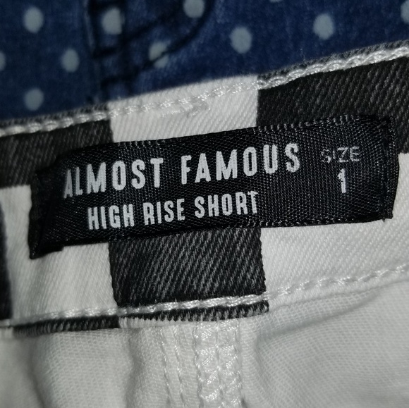 High Rise Shorts (Poka Dots and Checkers) - Picture 3 of 3